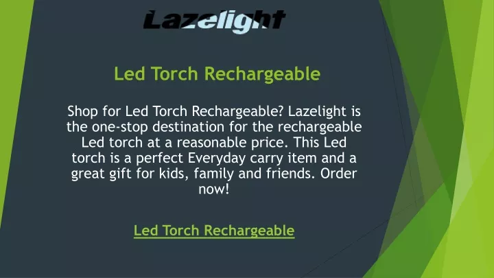 led torch rechargeable