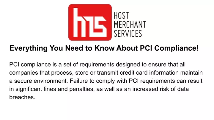 PPT Everything You Need To Know About PCI Compliance PowerPoint