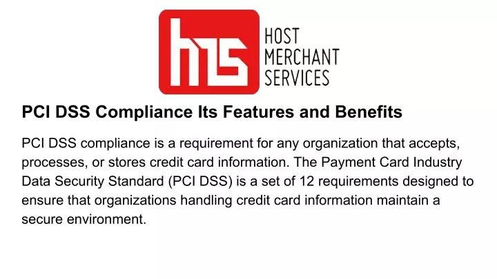 pci dss compliance its features and benefits