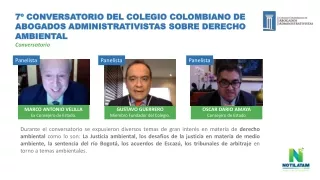 7º Conversatorio sobre Derecho Ambiental del CCAA