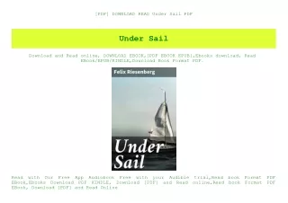 [PDF] DOWNLOAD READ Under Sail PDF