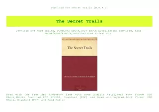 Download The Secret Trails [W.O.R.D]