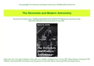 Free [epub]$$ The Herschels and Modern Astronomy ^DOWNLOAD E.B.O.O.K.#