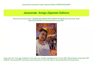 [read ebook] Jacaranda Amigo (Spanish Edition) DOWNLOAD @PDF