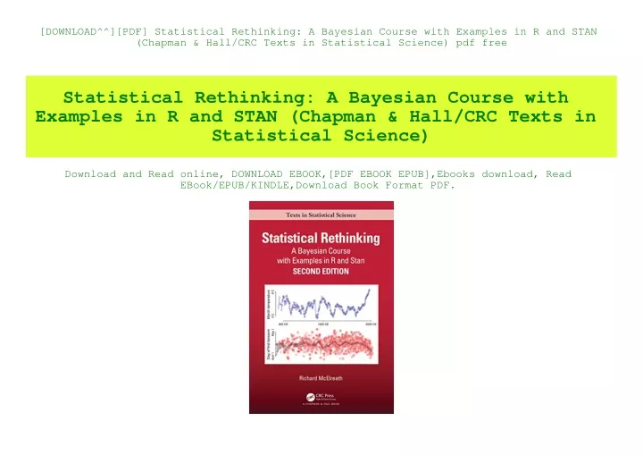 download pdf statistical rethinking a bayesian