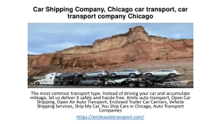 Chicago car transport, car transport company Chicago