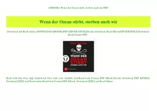 (EBOOK Wenn der Ozean stirbt  sterben auch wir PDF