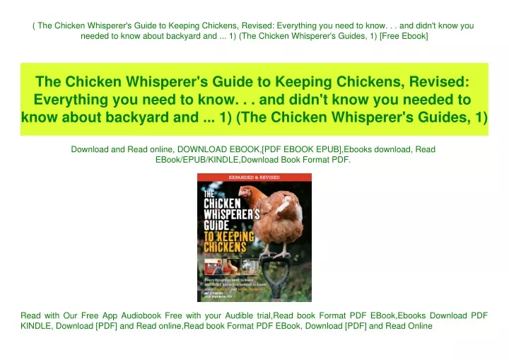 the chicken whisperer s guide to keeping chickens