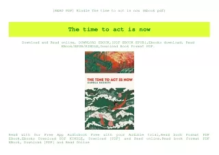 [READ PDF] Kindle The time to act is now (Ebook pdf)