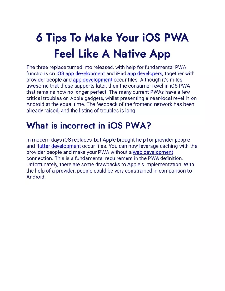 6 tips to make your ios pwa 6 tips to make your