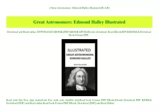 (B.O.O.K.$ Great Astronomers Edmond Halley Illustrated [R.A.R]