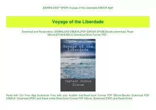[DOWNLOAD^^][PDF] Voyage of the Liberdade EBOOK #pdf