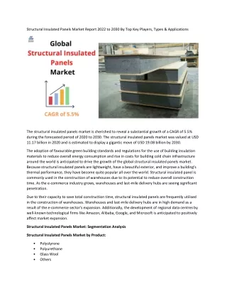 structural insulated panels market report 2022