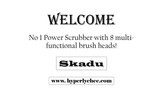 Skadu #1 Power Scrubber with 8 multi-functional brush heads