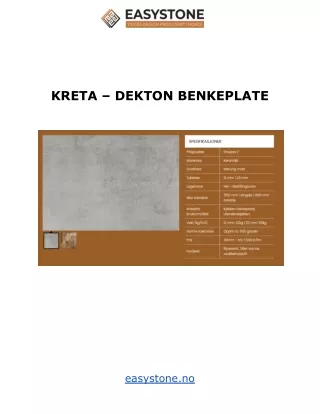 kreta dekton benkeplate