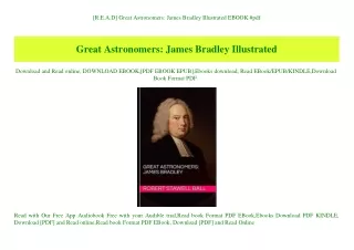 [R.E.A.D] Great Astronomers James Bradley Illustrated EBOOK #pdf