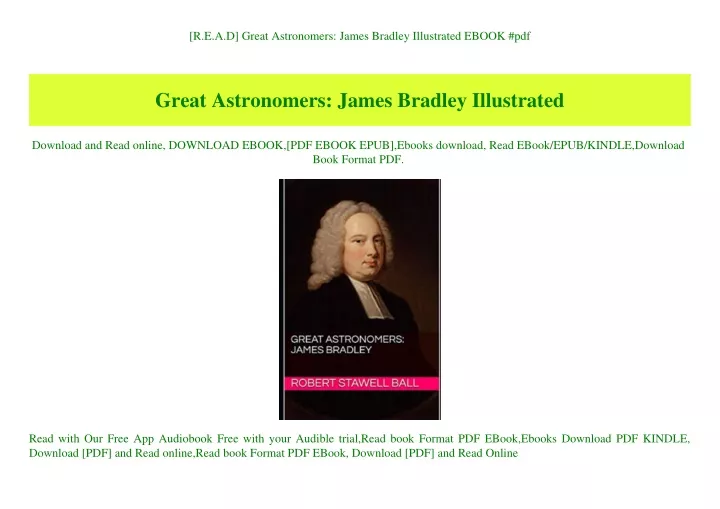 r e a d great astronomers james bradley