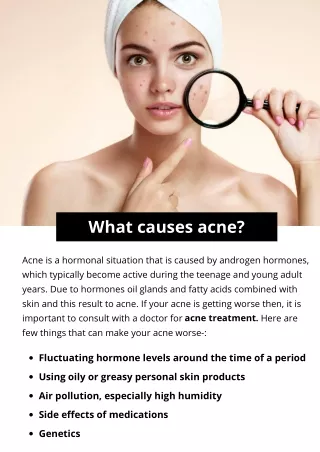 what causes acne