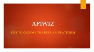 Tips to choose the best API platform
