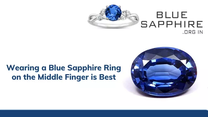 wearing a blue sapphire ring wearing a blue