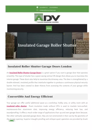 Best Insulated Roller Shutter Garage Doors