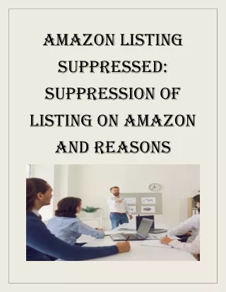 Amazon Listing Suppressed