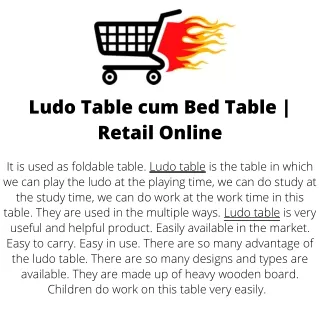 ludo table cum bed table retail online