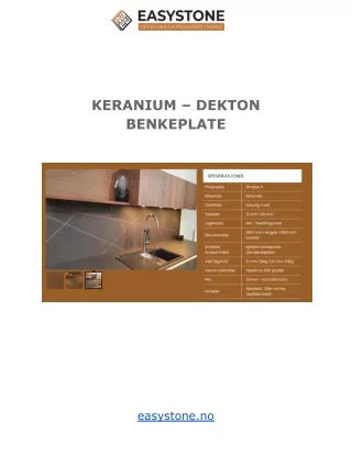 keranium dekton benkeplate
