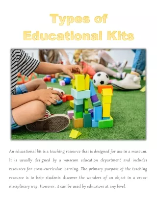 an educational kit is a teaching resource that