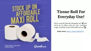 tissue roll for everyday use