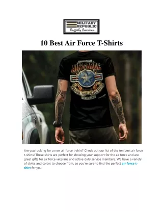 10 Best Air Force T-Shirts