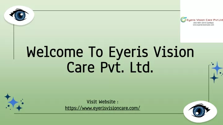 welcome to eyeris vision care pvt ltd