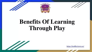 benefits of learning through play