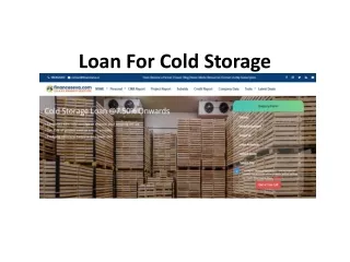 loan for cold storage
