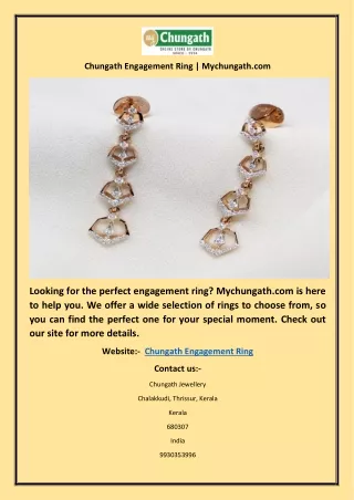 chungath engagement ring mychungath com