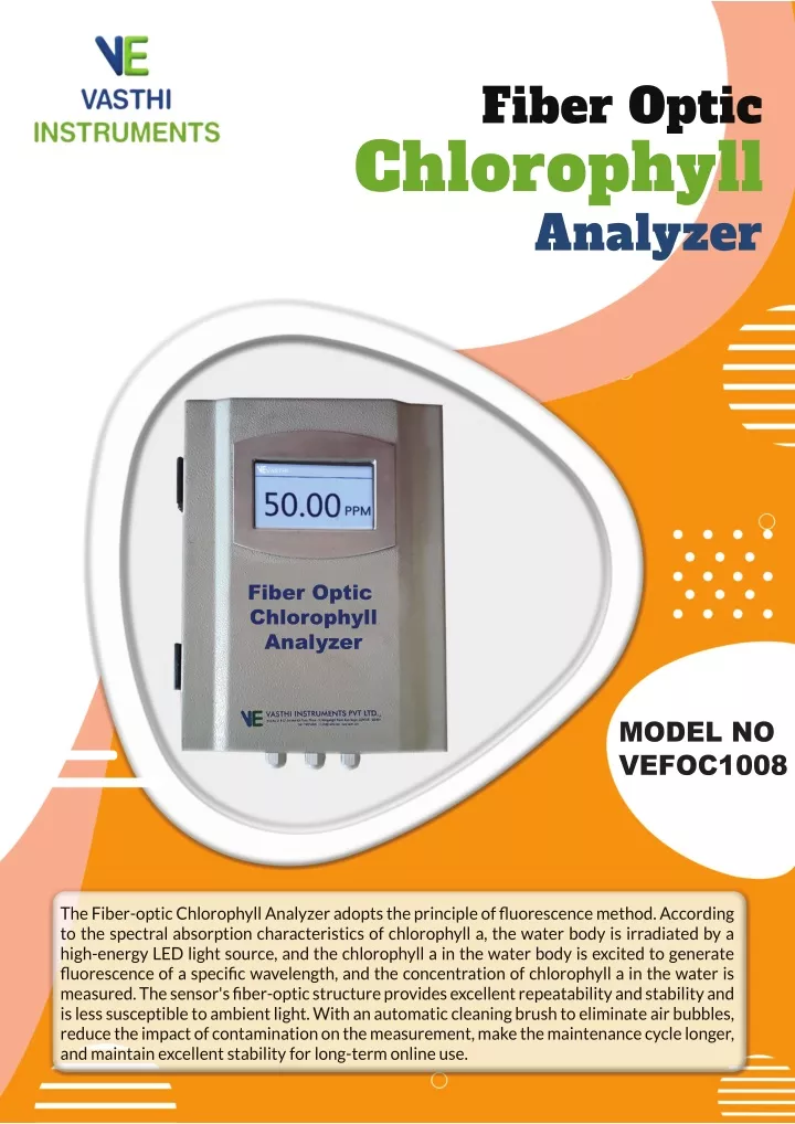 fiber optic chlorophyll analyzer