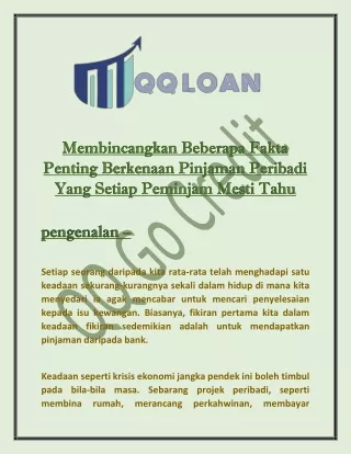 Membincangkan Beberapa Fakta Penting Berkenaan Pinjaman Peribadi Yang Setiap Pem