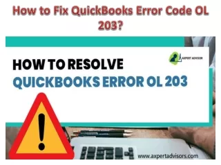 how to fix quickbooks error code ol 203