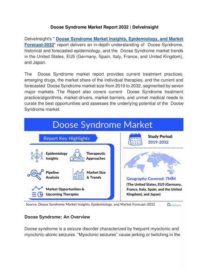 doose syndrome market report 2032 delveinsight