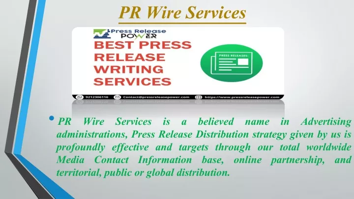 p r wire services