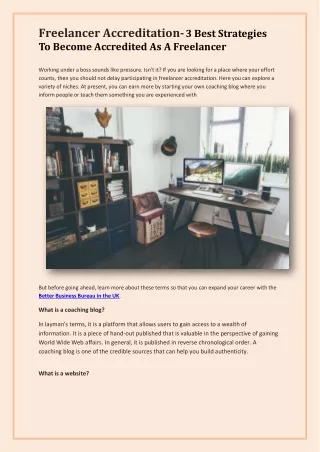 Freelancer Accreditation- 3 Best Strategies To Become Accredited As A Freelancer