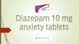 diazepam 10 mg Tablet USA