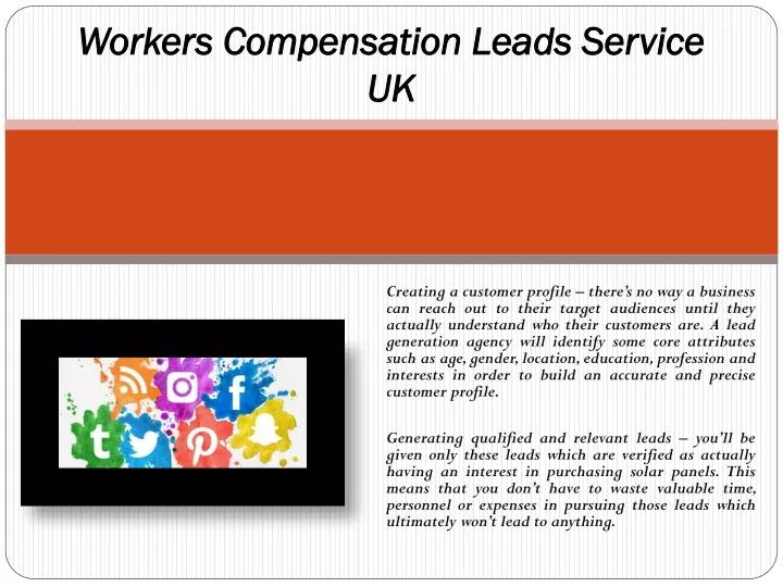 workers compensation leads service uk