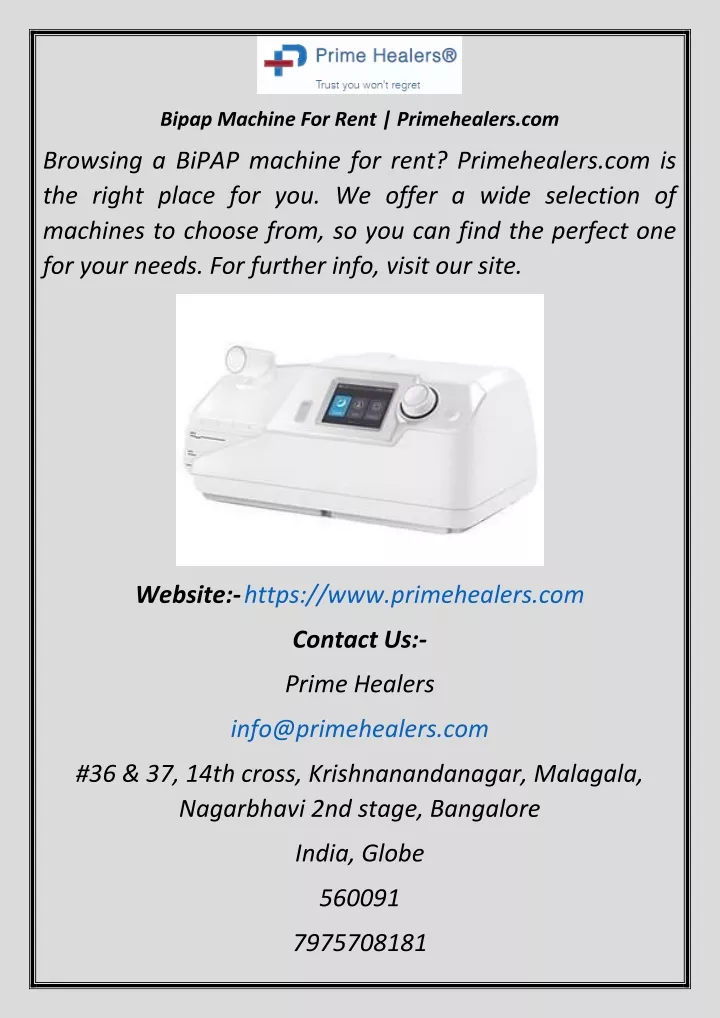 bipap machine for rent primehealers com