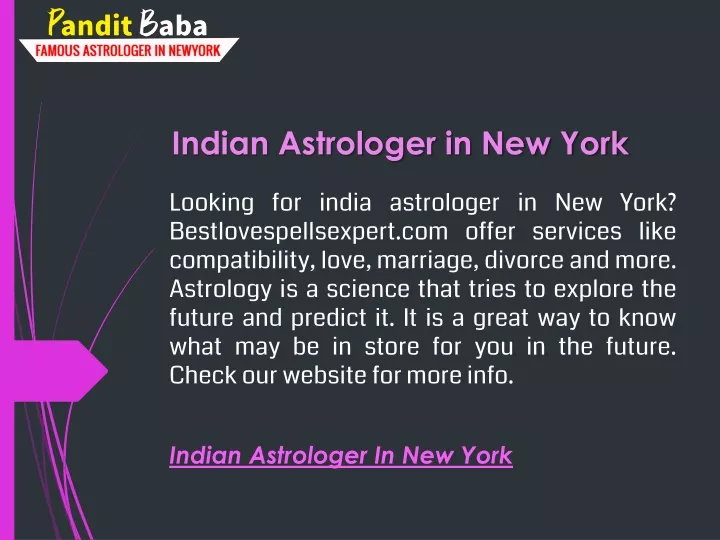 indian astrologer in new york