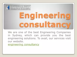 engineering consultancy