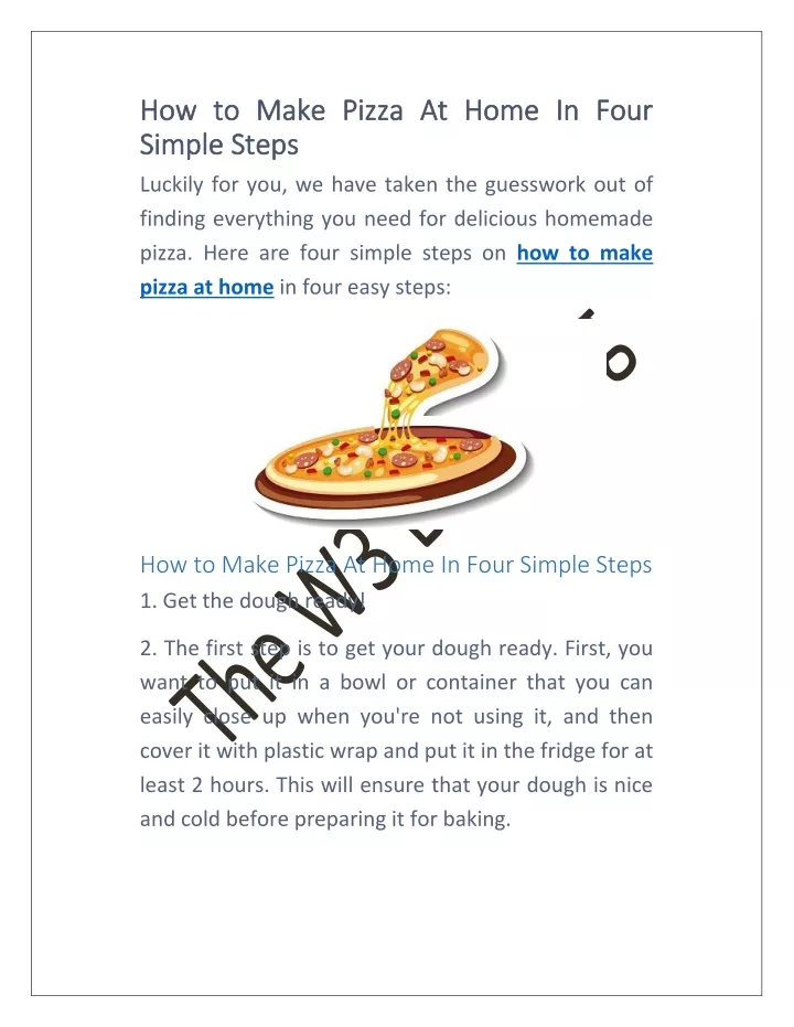 how how to to make simple simple steps steps