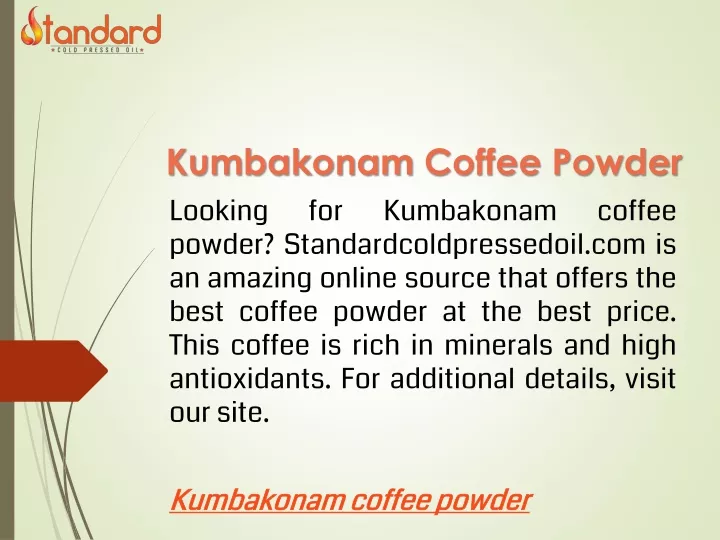 kumbakonam coffee powder