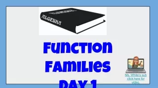 function families day 1