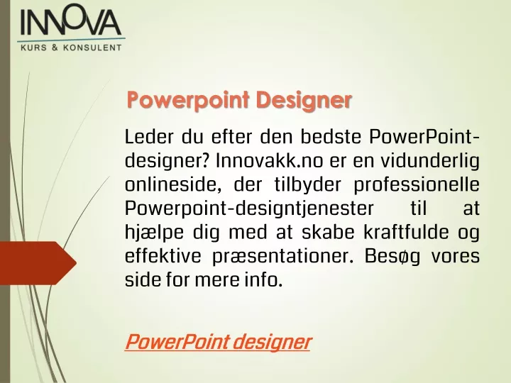powerpoint designer